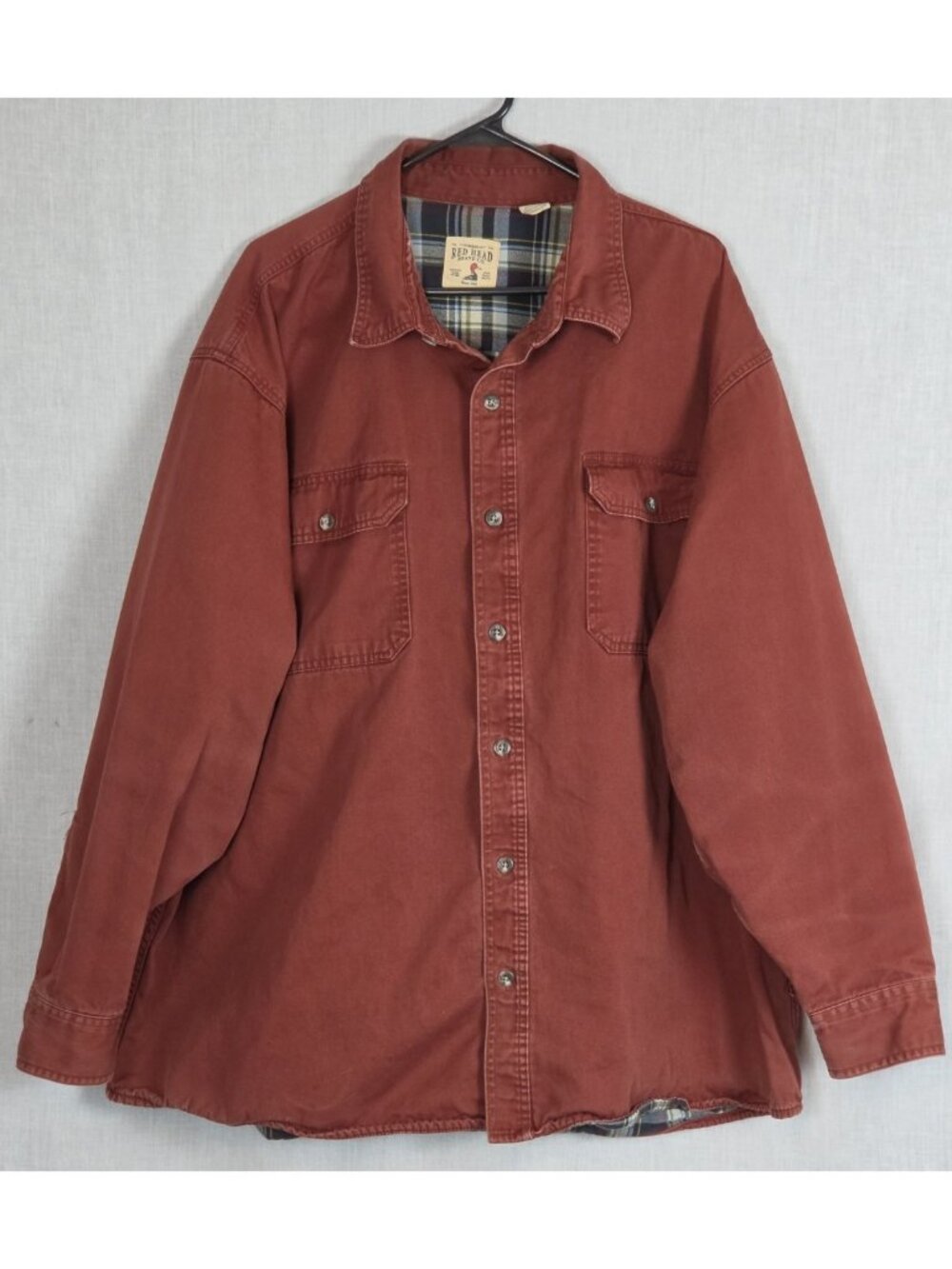 RedHead Shacket Mens 3XL Flannel Lined Jacket Fall Outdoors Lightweight Work